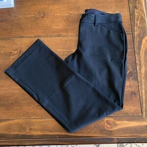 Express Editor Barely Boot Low Rise Black Slacks